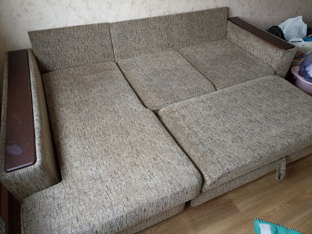 После чистки дивана